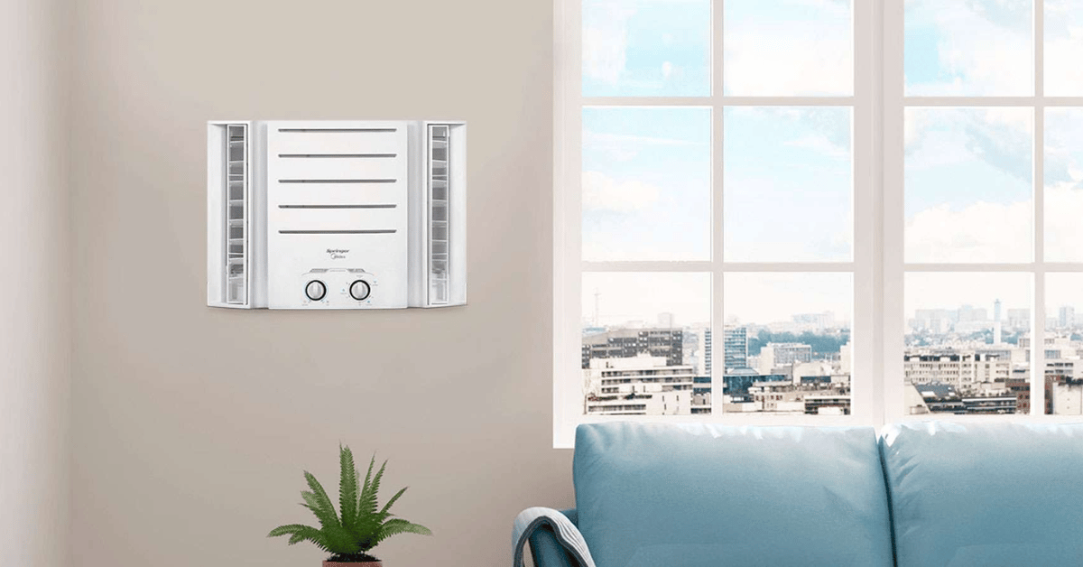 ar condicionado de janela springer na sala